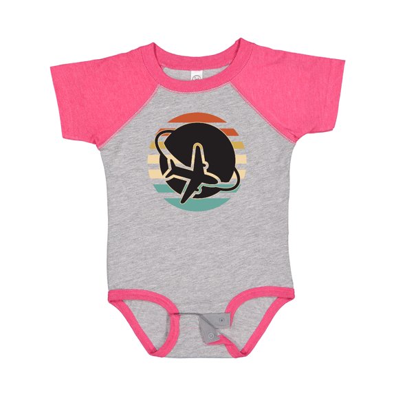 Inktastic Airplane Trip Vintage Travel Boys or Girls Baby Bodysuit