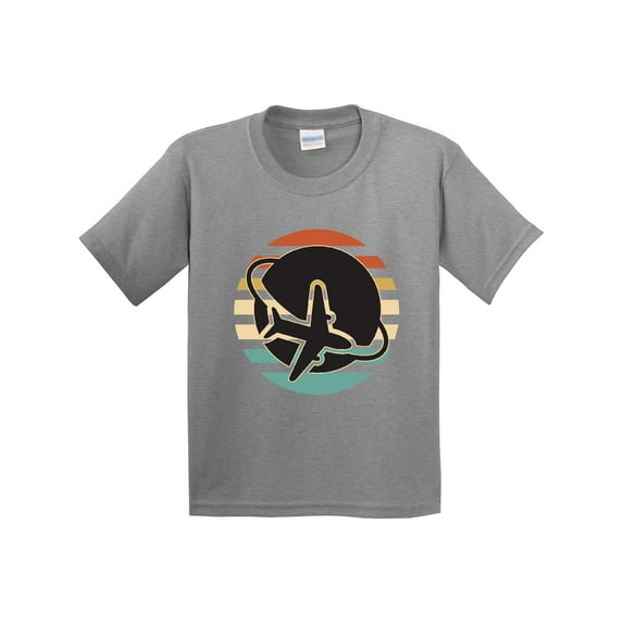 Inktastic Airplane Trip Vintage Travel Youth T-Shirt