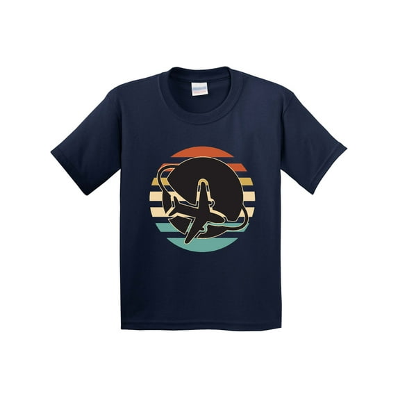 Inktastic Airplane Trip Vintage Travel Youth T-Shirt