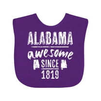 Inktastic Alabama Awesome Since 1819 Boys or Girls Baby Bib