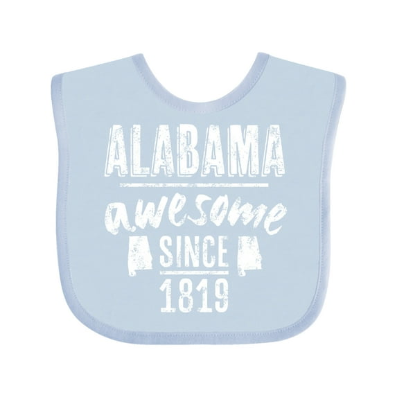 Inktastic Alabama Awesome Since 1819 Boys or Girls Baby Bib
