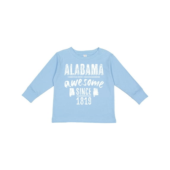 Inktastic Alabama Awesome Since 1819 Boys or Girls Long Sleeve Toddler T-Shirt