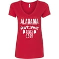 thumbnail image 1 of Inktastic Alabama Awesome Since 1819 Women's V-Neck T-Shirt, 1 of 5