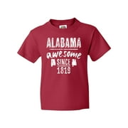 Inktastic Alabama Awesome Since 1819 Youth T-Shirt