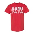 thumbnail image 1 of Inktastic Alabama Papa Distressed White Text T-Shirt, 1 of 5