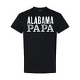 thumbnail image 1 of Inktastic Alabama Papa Distressed White Text T-Shirt, 1 of 5