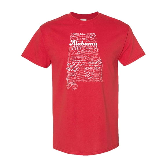 Inktastic Alabama State Word Salad T-Shirt