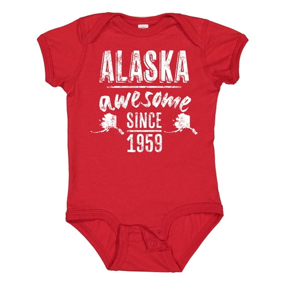 Inktastic Alaska Awesome Since 1959 Boys or Girls Baby Bodysuit