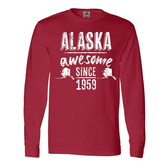 Inktastic Alaska Awesome Since 1959 Long Sleeve T-Shirt