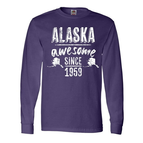 Inktastic Alaska Awesome Since 1959 Long Sleeve T-Shirt