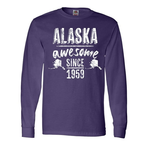 Inktastic Alaska Awesome Since 1959 Long Sleeve T-Shirt