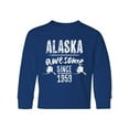 thumbnail image 1 of Inktastic Alaska Awesome Since 1959 Long Sleeve Youth T-Shirt, 1 of 5