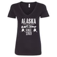 thumbnail image 1 of Inktastic Alaska Awesome Since 1959 Women's V-Neck T-Shirt, 1 of 5