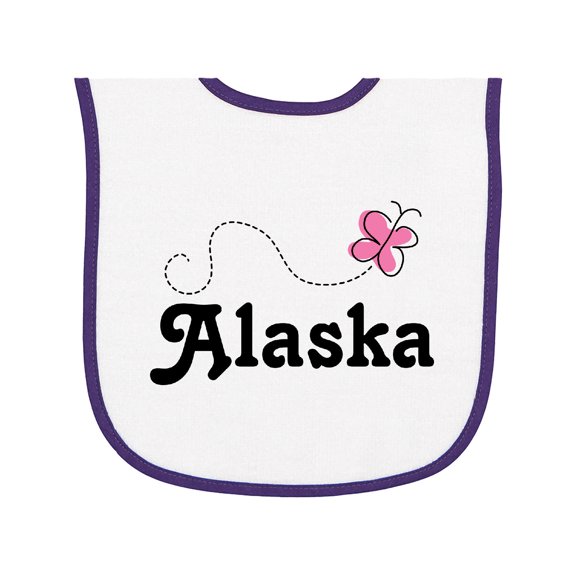 Inktastic Alaska Butterfly Baby Terry Cloth Bib