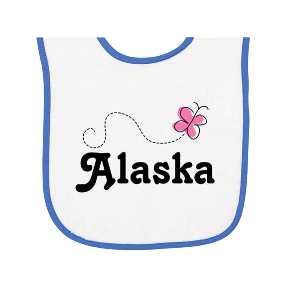 Inktastic Alaska Butterfly Baby Terry Cloth Bib