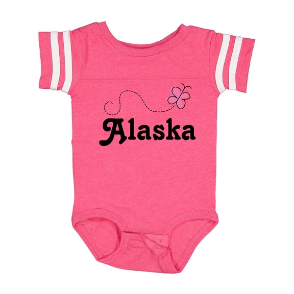 Inktastic Alaska Butterfly Girls Baby Bodysuit