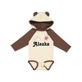 thumbnail image 1 of Inktastic Alaska Butterfly Girls Long Sleeve Baby Bodysuit, 1 of 5