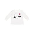 thumbnail image 1 of Inktastic Alaska Butterfly Girls Long Sleeve Toddler T-Shirt, 1 of 5