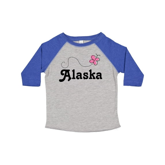Inktastic Alaska Butterfly Girls Toddler T-Shirt