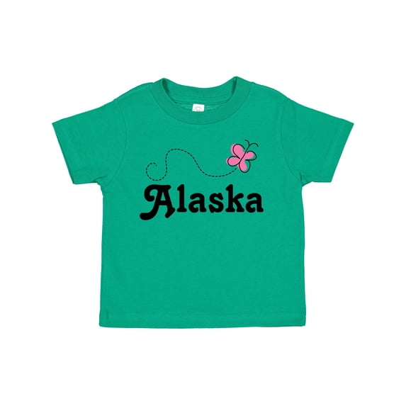 Inktastic Alaska Butterfly Girls Toddler T-Shirt