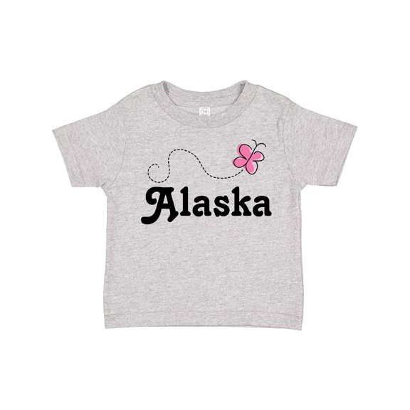 Inktastic Alaska Butterfly Girls Toddler T-Shirt
