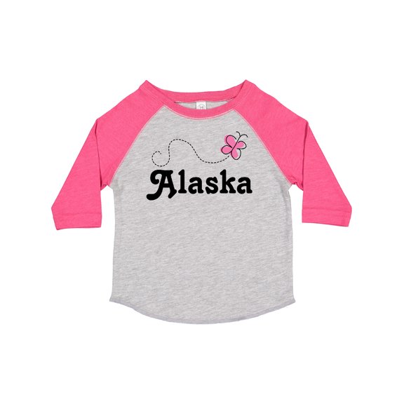 Inktastic Alaska Butterfly Girls Toddler T-Shirt