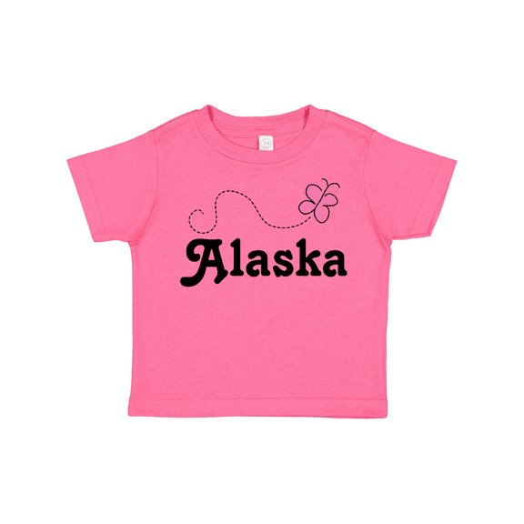 Inktastic Alaska Butterfly Girls Toddler T-Shirt