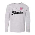 thumbnail image 1 of Inktastic Alaska Butterfly Long Sleeve Youth T-Shirt, 1 of 5