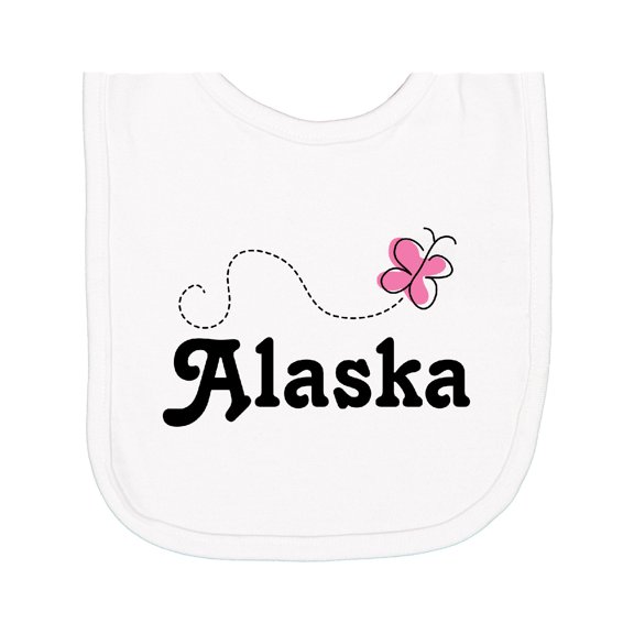 Inktastic Alaska Butterfly Newborn Bib