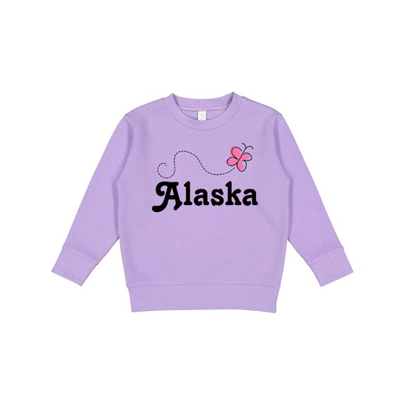 Inktastic Alaska Butterfly Toddler Sweatshirt