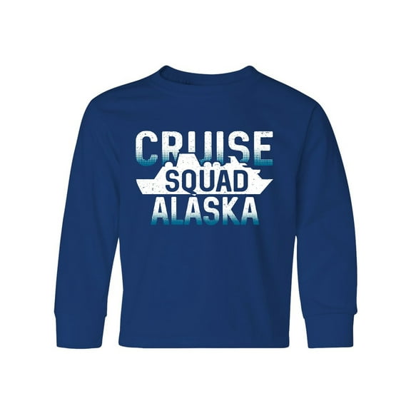 Inktastic Alaska Cruise Squad Vacation Trip Long Sleeve Youth T-Shirt