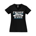 thumbnail image 1 of Inktastic Alaska Cruise Squad Vacation Trip Women's Plus Size V-Neck T-Shirt, 1 of 5