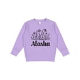 thumbnail image 1 of Inktastic Alaska Flowered Toddler Sweatshirt, 1 of 4