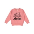 thumbnail image 1 of Inktastic Alaska Flowered Toddler Sweatshirt, 1 of 4