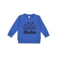 thumbnail image 1 of Inktastic Alaska Flowered Toddler Sweatshirt, 1 of 4