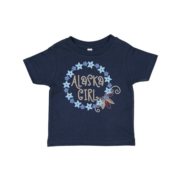 Inktastic Alaska Girl Forget-me-not Flower Girls Toddler T-Shirt