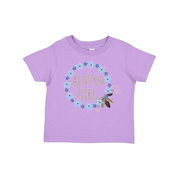 Inktastic Alaska Girl Forget-me-not Flower Girls Toddler T-Shirt