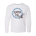 thumbnail image 1 of Inktastic Alaska Girl Forget-me-not Flower Long Sleeve Youth T-Shirt, 1 of 5