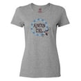 thumbnail image 1 of Inktastic Alaska Girl Forget-Me-Not Flower Women's T-Shirt, 1 of 5
