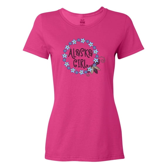Inktastic Alaska Girl Forget-Me-Not Flower Women's T-Shirt