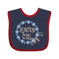 thumbnail image 1 of Inktastic Alaska Girl Forget-me-not Flower Girls Baby Bib, 1 of 4