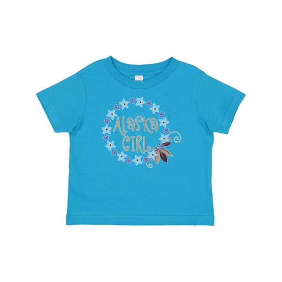 Inktastic Alaska Girl Forget-me-not Flower Girls Baby T-Shirt