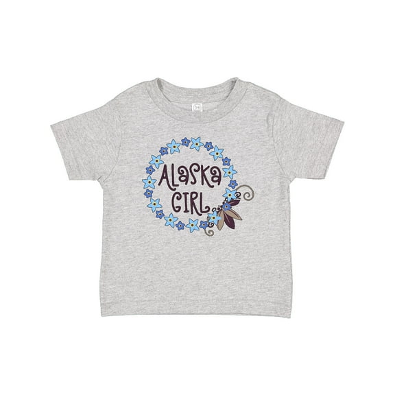 Inktastic Alaska Girl Forget-me-not Flower Girls Baby T-Shirt