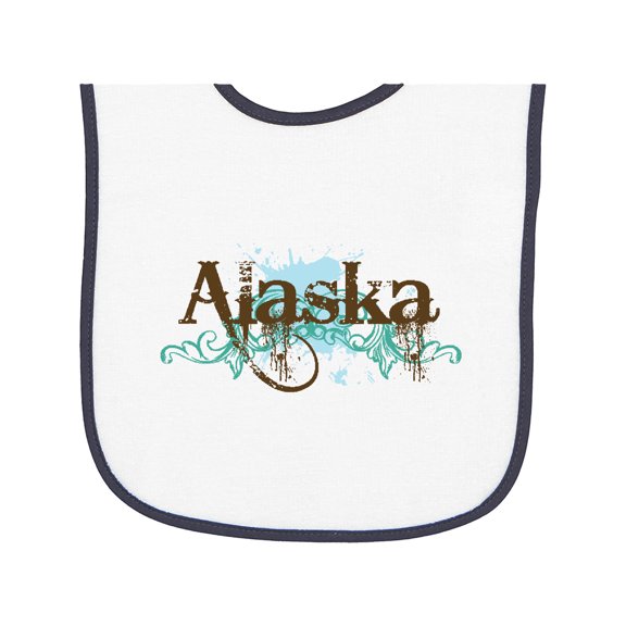 Inktastic Alaska Grunge Baby Terry Cloth Bib