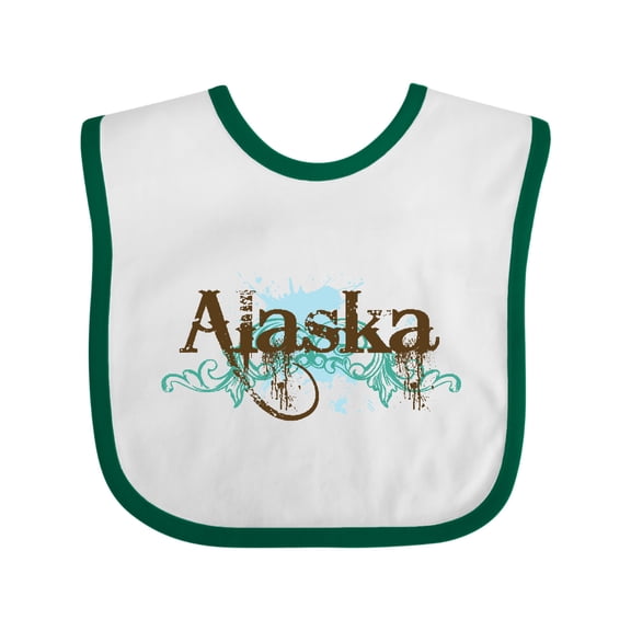 Inktastic Alaska Grunge Boys or Girls Baby Bib