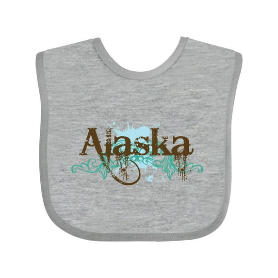 Inktastic Alaska Grunge Boys or Girls Baby Bib