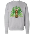 thumbnail image 1 of Inktastic Alaska Moose and Trees Adult Sweatshirt, 1 of 4