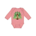 thumbnail image 1 of Inktastic Alaska Moose and Trees Boys or Girls Long Sleeve Baby Bodysuit, 1 of 5