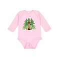thumbnail image 1 of Inktastic Alaska Moose and Trees Boys or Girls Long Sleeve Baby Bodysuit, 1 of 5