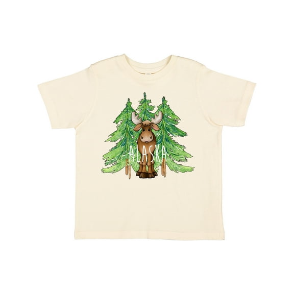 Inktastic Alaska Moose and Trees Boys or Girls Toddler T-Shirt